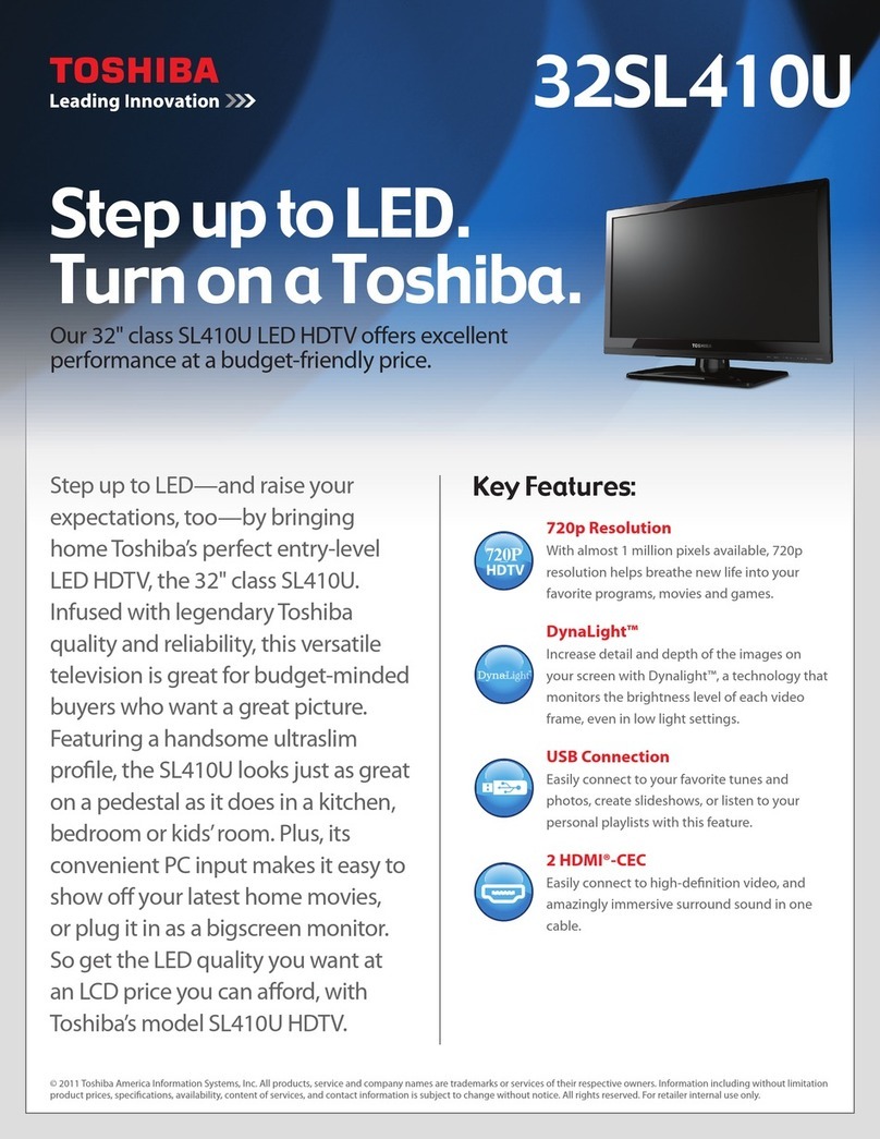 Toshiba 32SL410U brochure