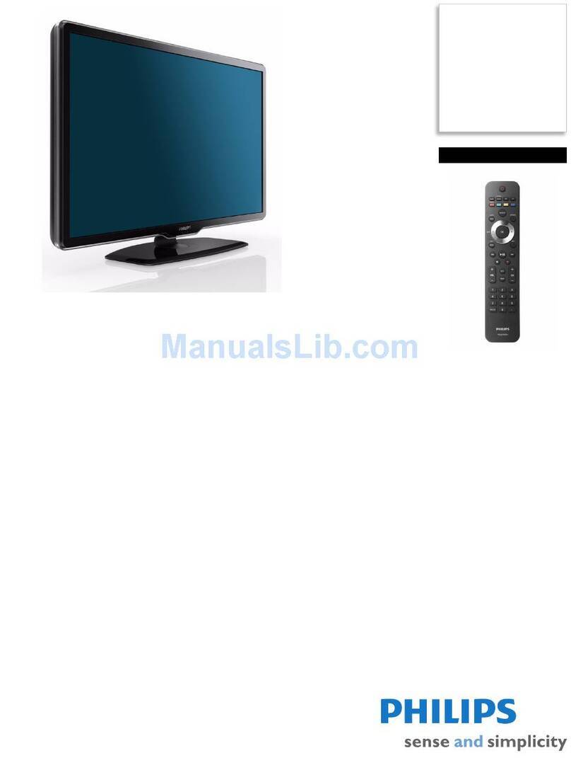 Philips 42PFL7704D - 42" LCD TV User manual