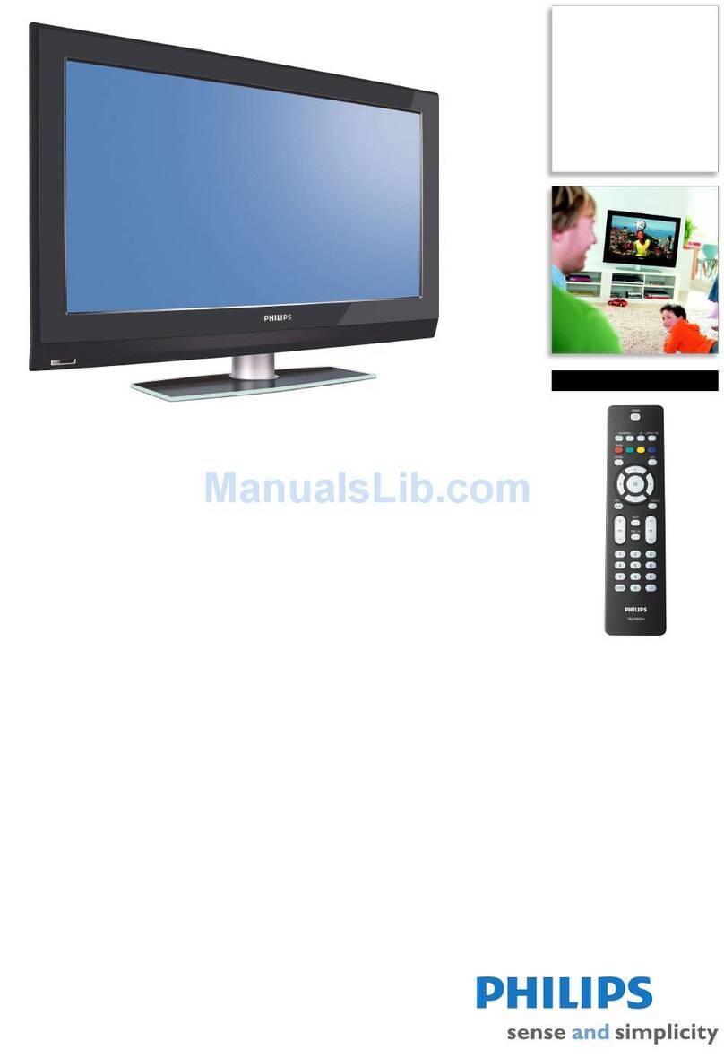 Philips 32PFL5332D - 32" LCD TV User manual