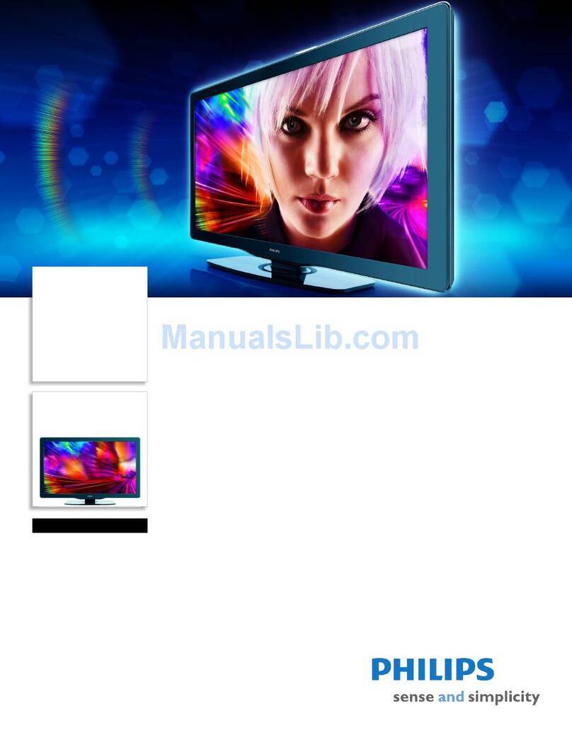 Philips 40PFL3705D User manual