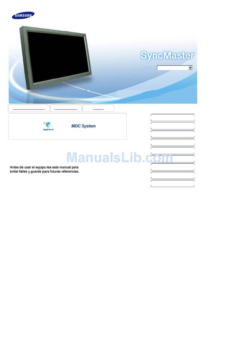 Samsung 400PXN - SyncMaster - 40" LCD Flat Panel... User manual Samsung 400PXN - SyncMaster - 40" LCD Flat Panel... User manual