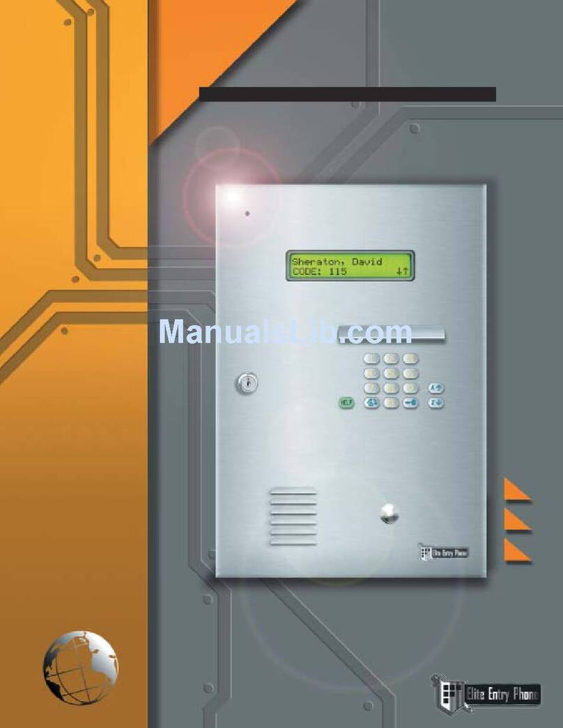 Elite Entry Phone Dial Code owner's manual