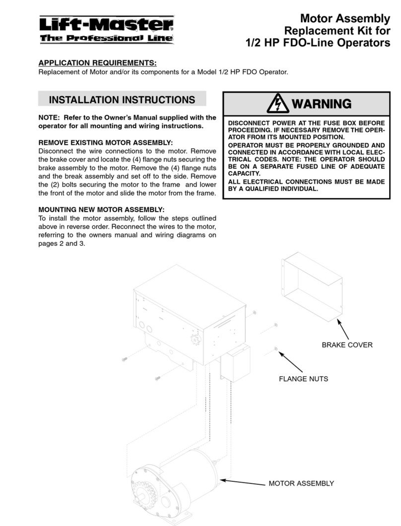 Chamberlain DH installation instructions