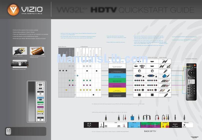 Vizio VW32L - 32" LCD TV User manual