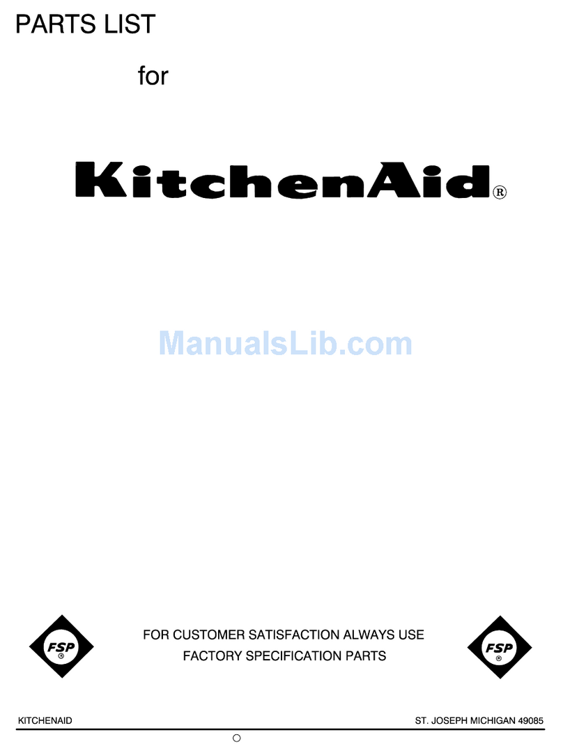 KitchenAid KT2651XWW User manual