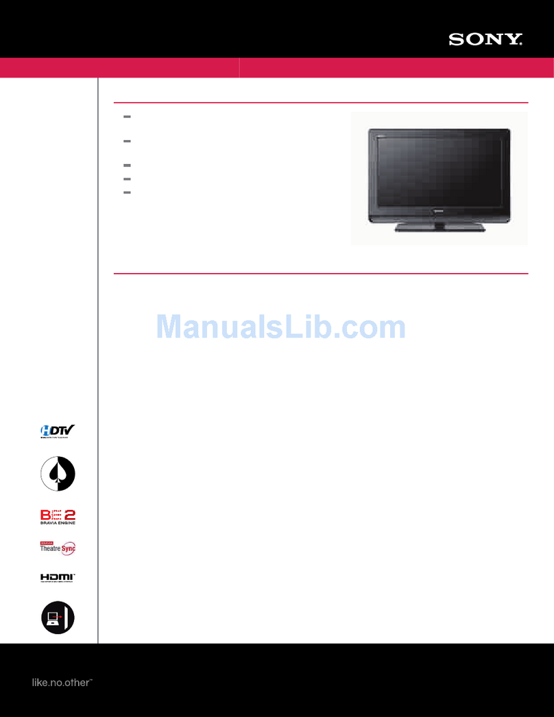 Sony KDL-26M4000/T - Bravia M Series Lcd... User manual