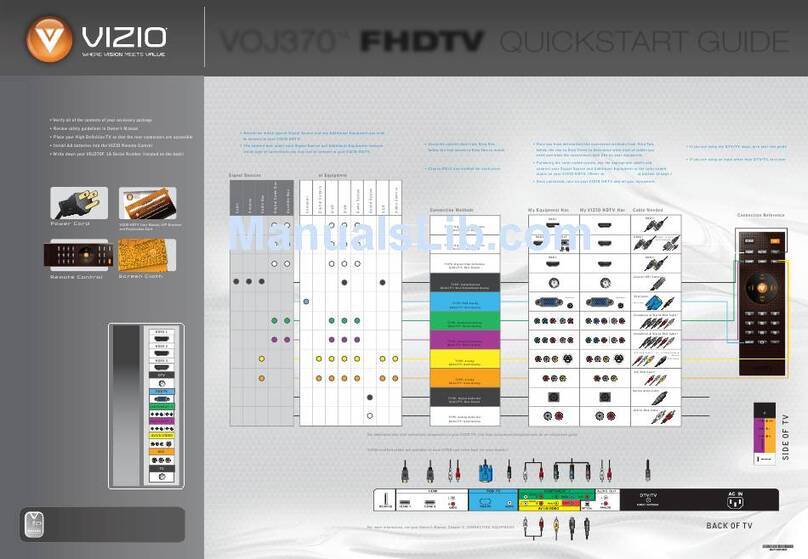 Vizio VOJ370 User manual