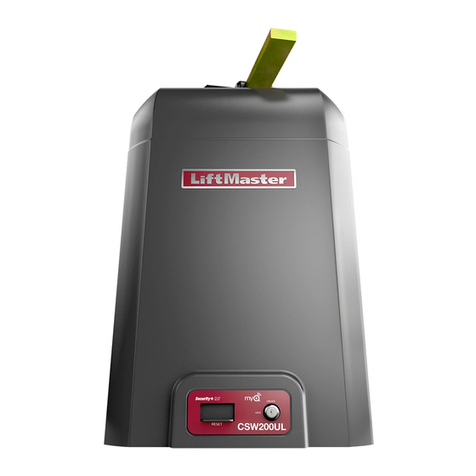 Chamberlain LiftMaster CSW200UL Series User manual