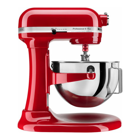 KitchenAid KV25G0XER - Professional 5 Plus 450 Watt Stand... User manual