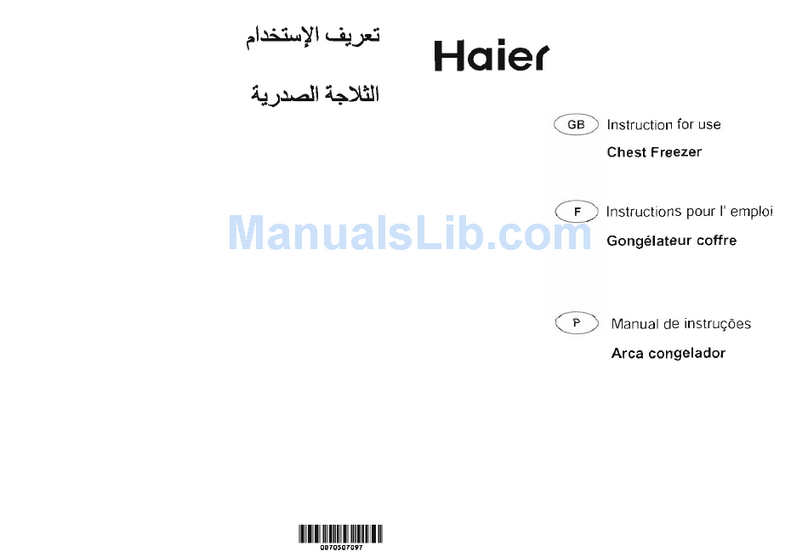 Haier BD-319H User manual