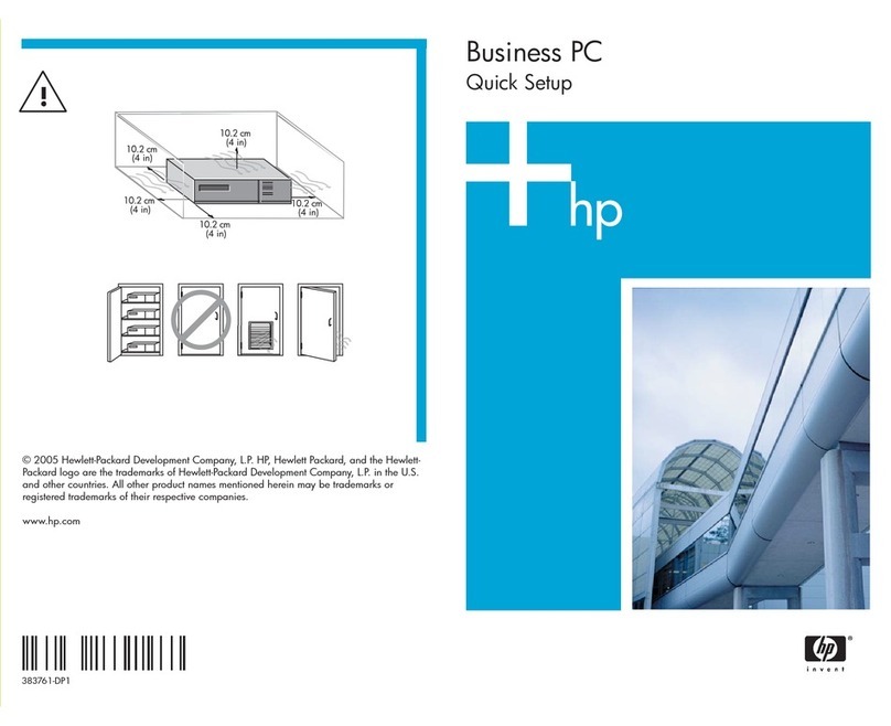 HP dx7200 - Microtower PC User manual