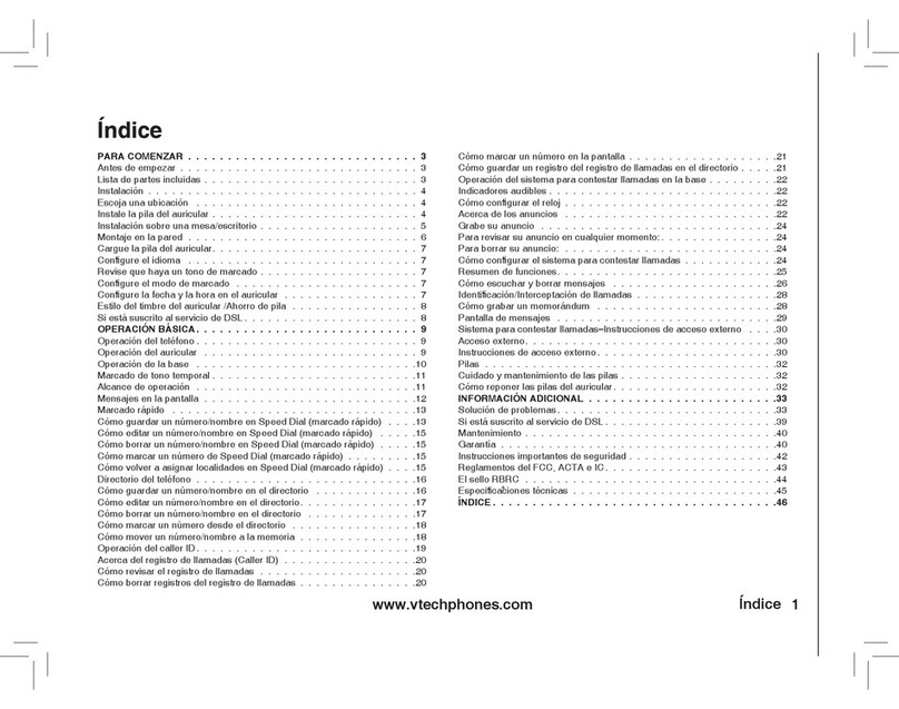V-tech T2351 User guide