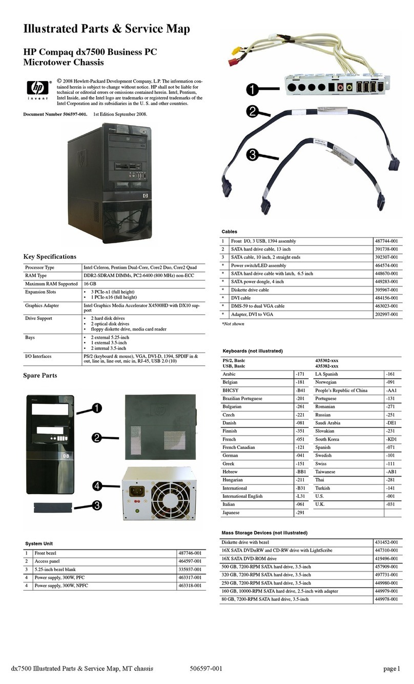HP dx7500 - Microtower PC Setup guide