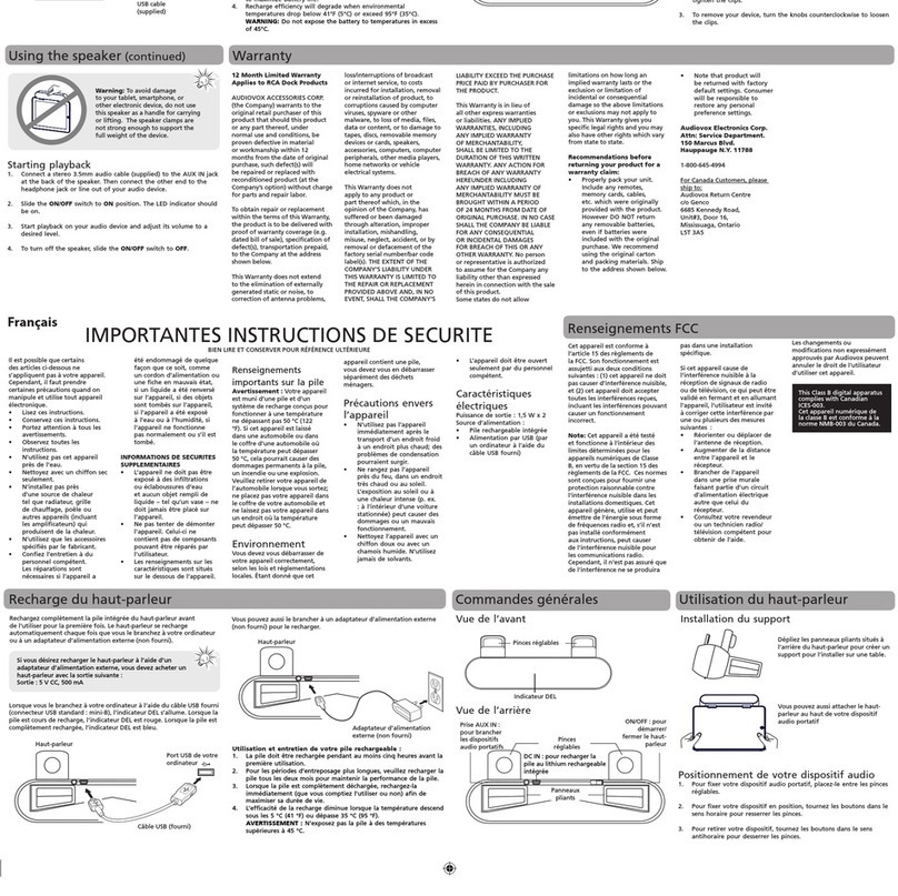 RCA SP10 user manual