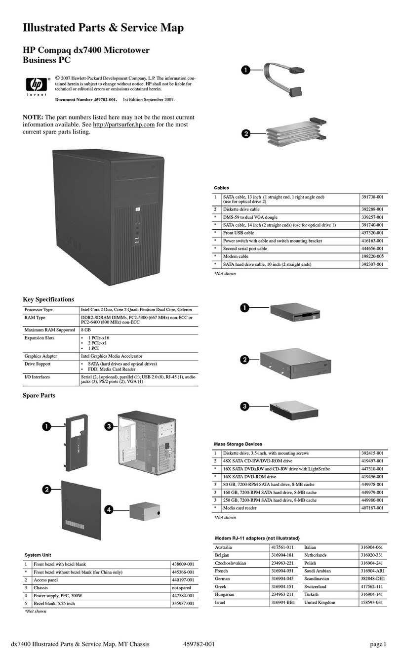 HP dx7400 - Microtower PC Setup guide