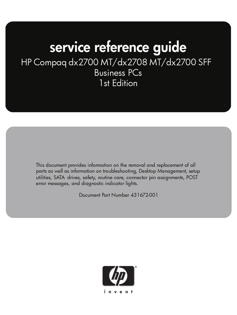 HP Compaq dx2700 Microtower and Small Form... User manual