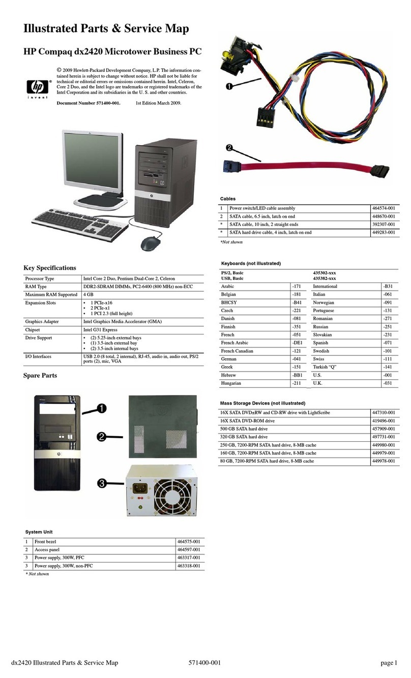 HP dx2420 - Microtower PC Setup guide