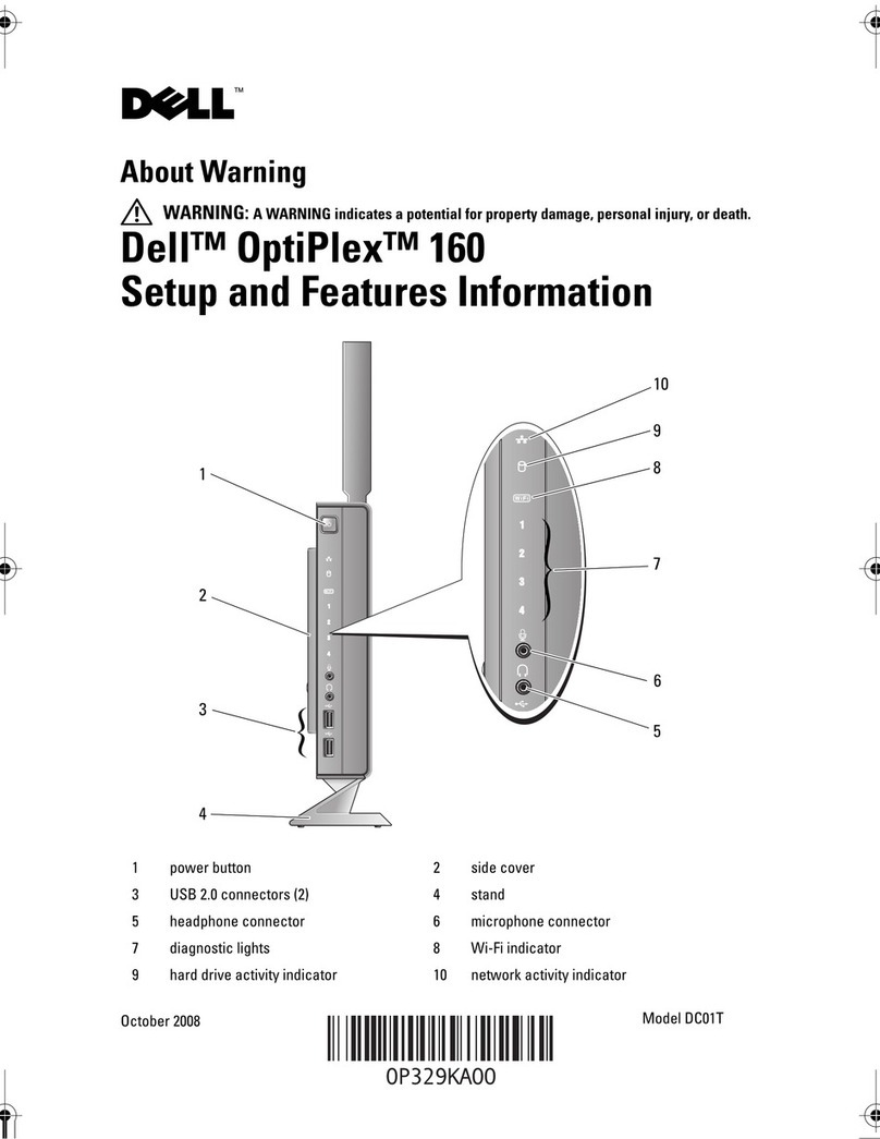 Dell OptiPlex 160 Owner's manual