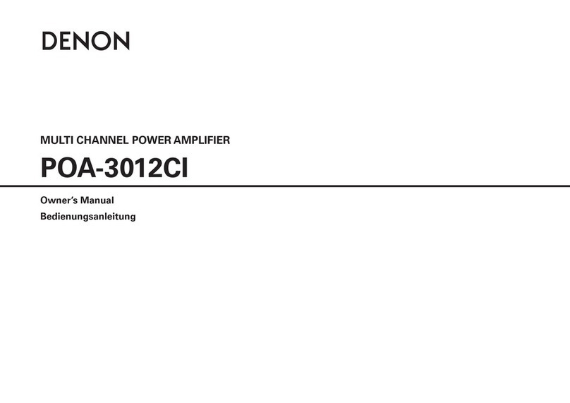 Denon 3012CI - Power Amplifier User manual