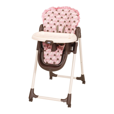 Graco 3B20BET - Meal Time Highchair User manual