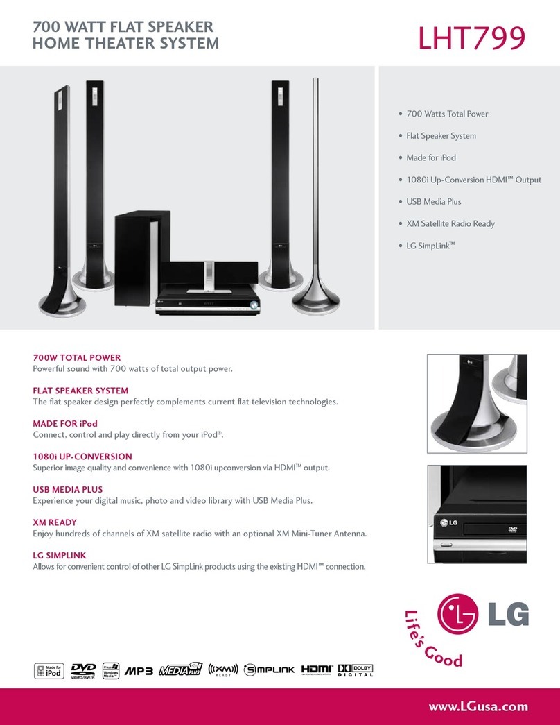 LG LHT799 specification