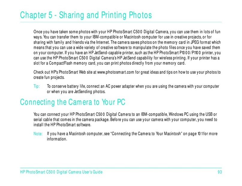 HP PhotoSmart C500 User manual