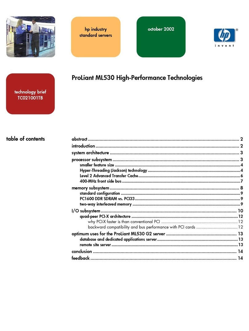 HP ML530 - ProLiant - 128 MB RAM Reference guide HP ML530 - ProLiant - 128 MB RAM Reference guide