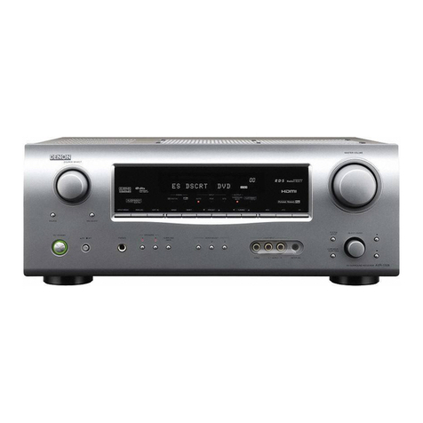 Denon AVR 1508 - AV Receiver User guide Denon AVR 1508 - AV Receiver User guide