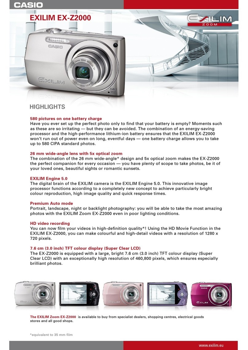 Casio EX-Z2000BK User manual