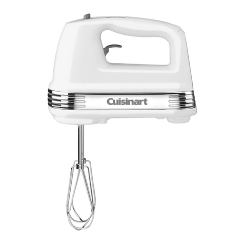 Cuisinart HM-70C - Hand Mixer Instruction booklet