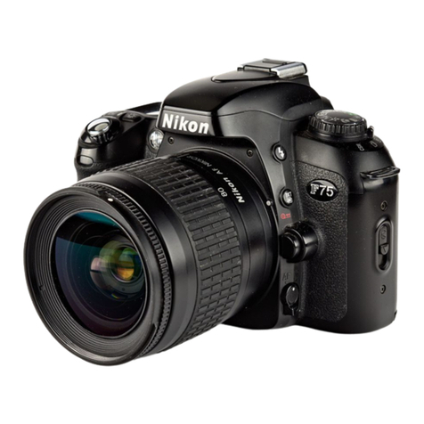 Nikon F75D - F75 QD = N75 35mm SLR Camera Body... instruction manual