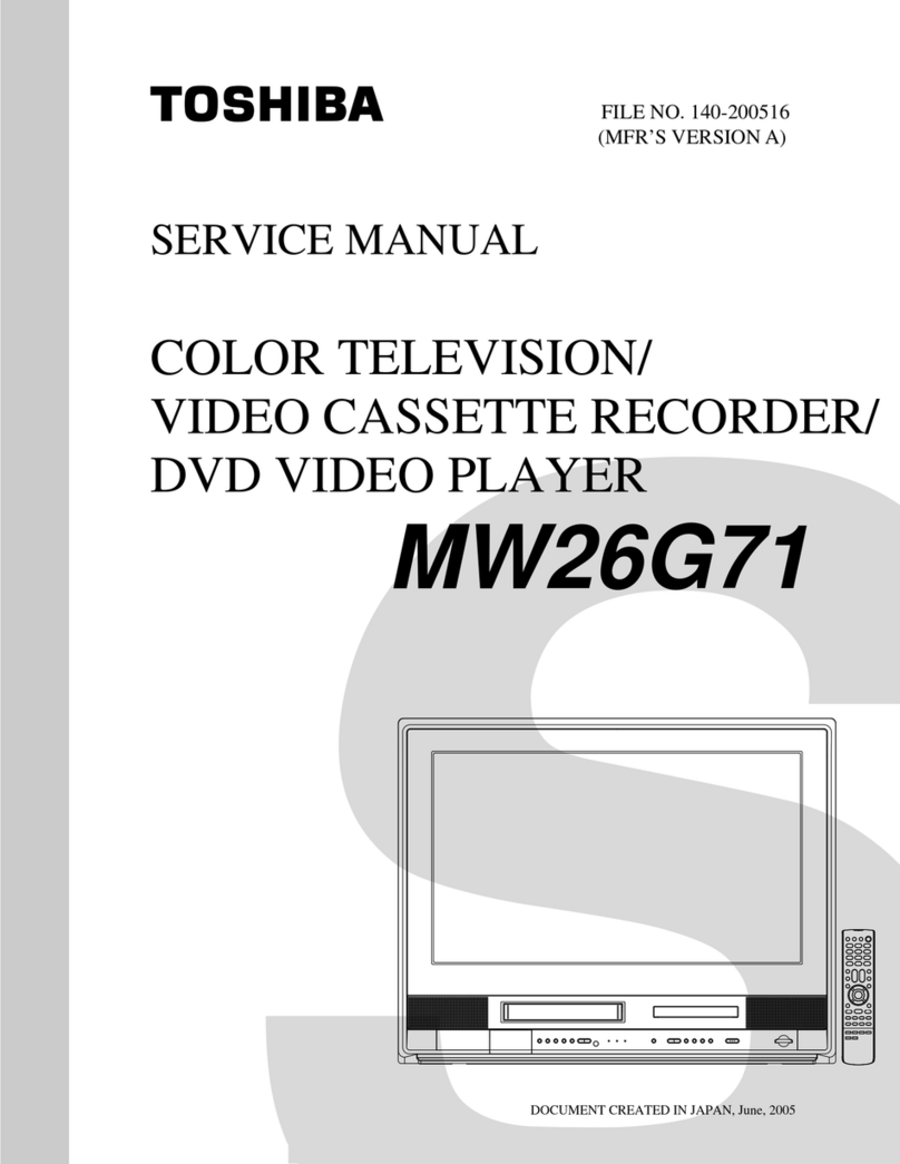 Toshiba MW 26G71 Service manual