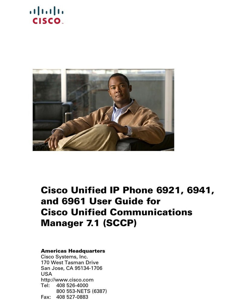 Cisco 6961 - Unified IP Phone Standard VoIP Quick start guide
