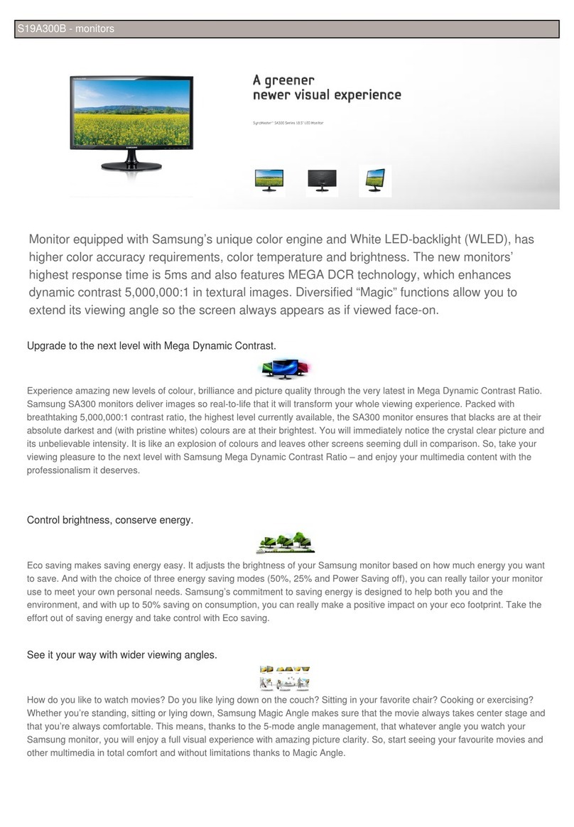 Samsung SyncMaster S19A300B User manual Samsung SyncMaster S19A300B User manual