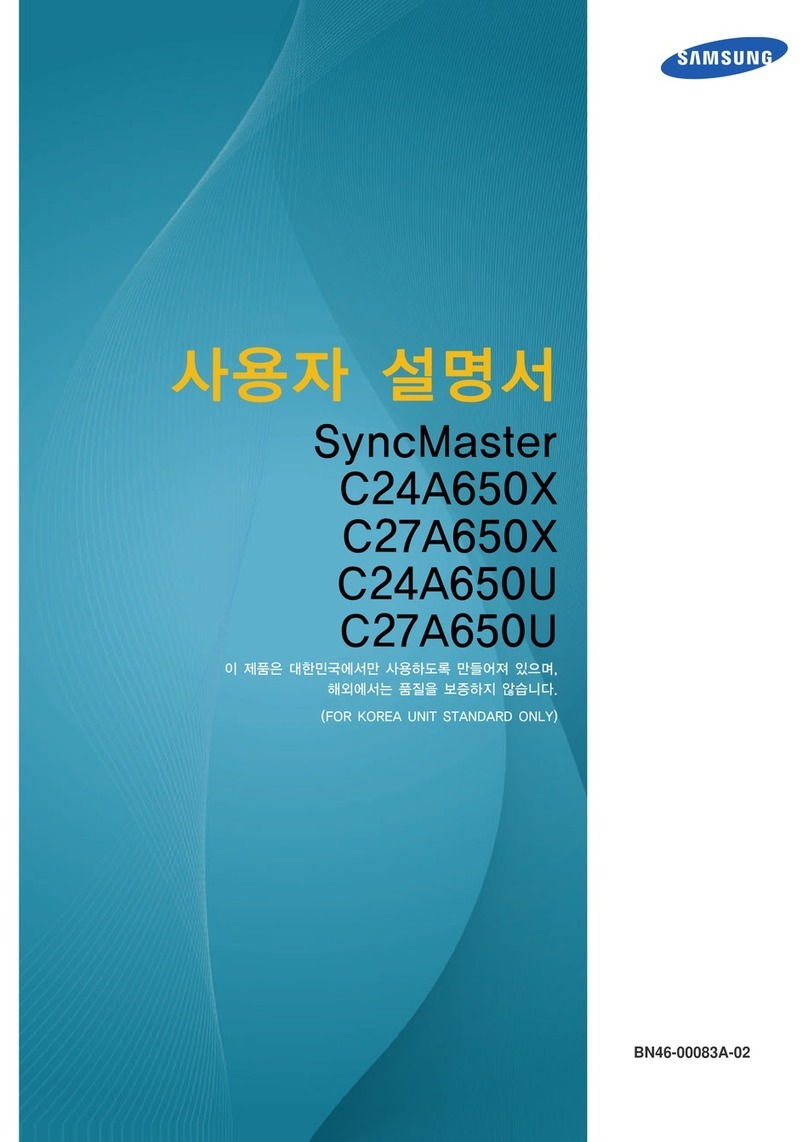 Samsung SyncMaster C27A650X User manual