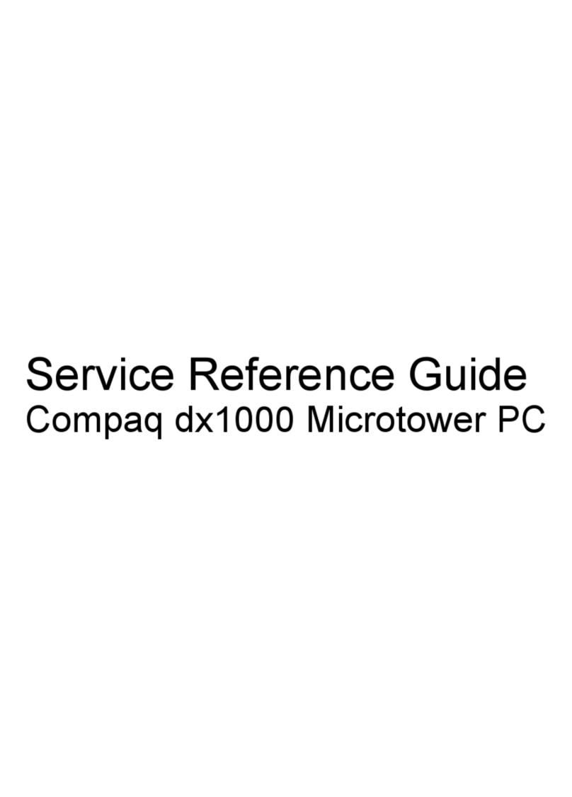 Compaq dx1000 - Microtower PC Service & reference guide