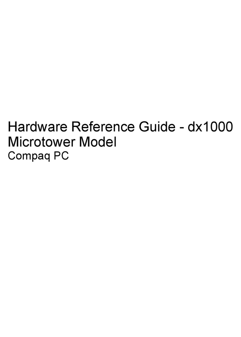 Compaq dx1000 - Microtower PC Operating and maintenance manual
