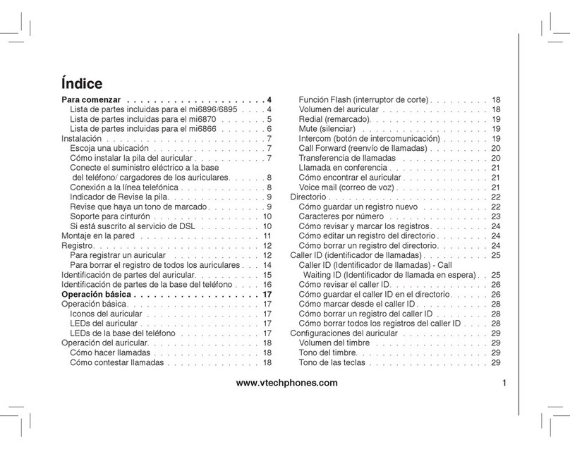 V-tech mi6870 User manual
