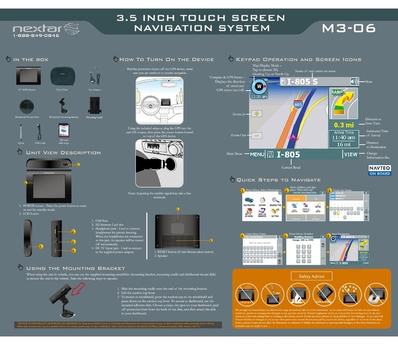 Nextar M3-06 User manual