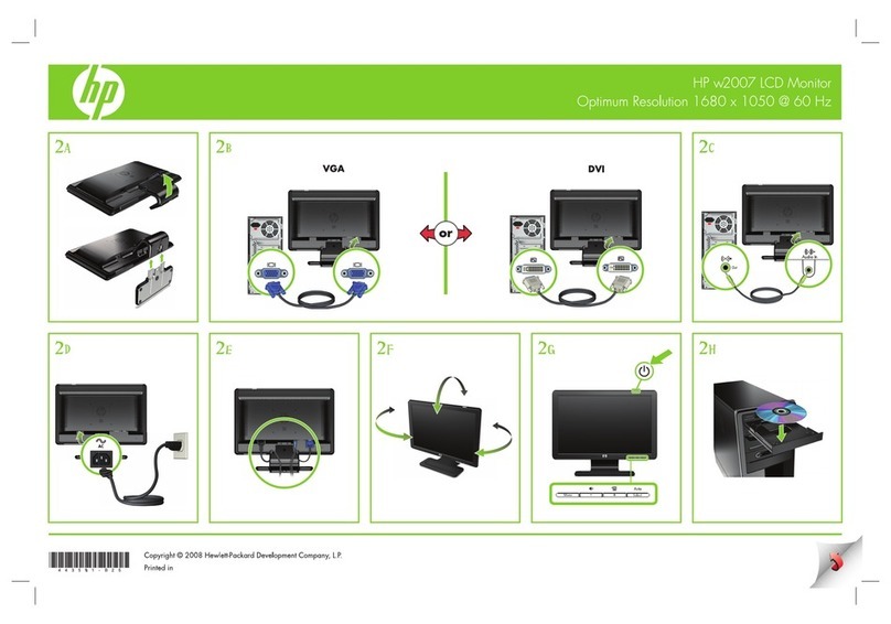 HP 2009m - 20" LCD Monitor How to use