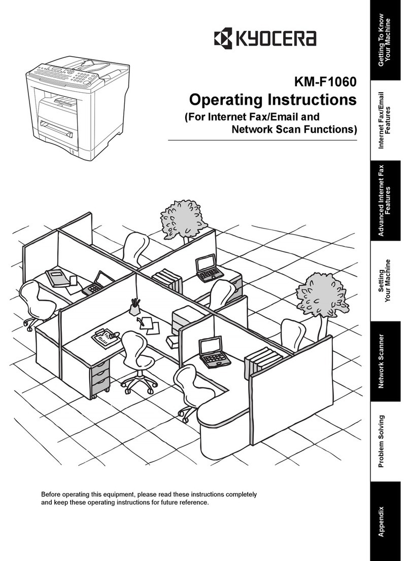 Kyocera KM-F1060 User manual