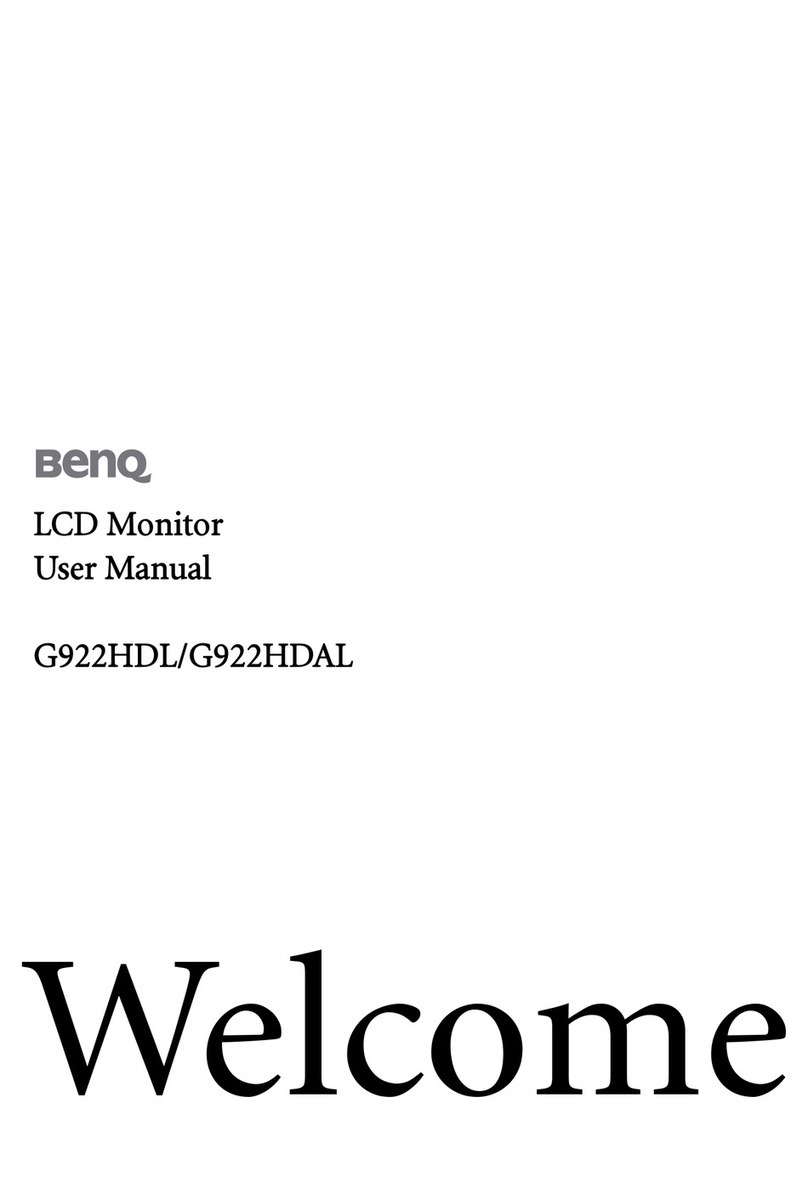 BenQ G922HDL User manual BenQ G922HDL User manual
