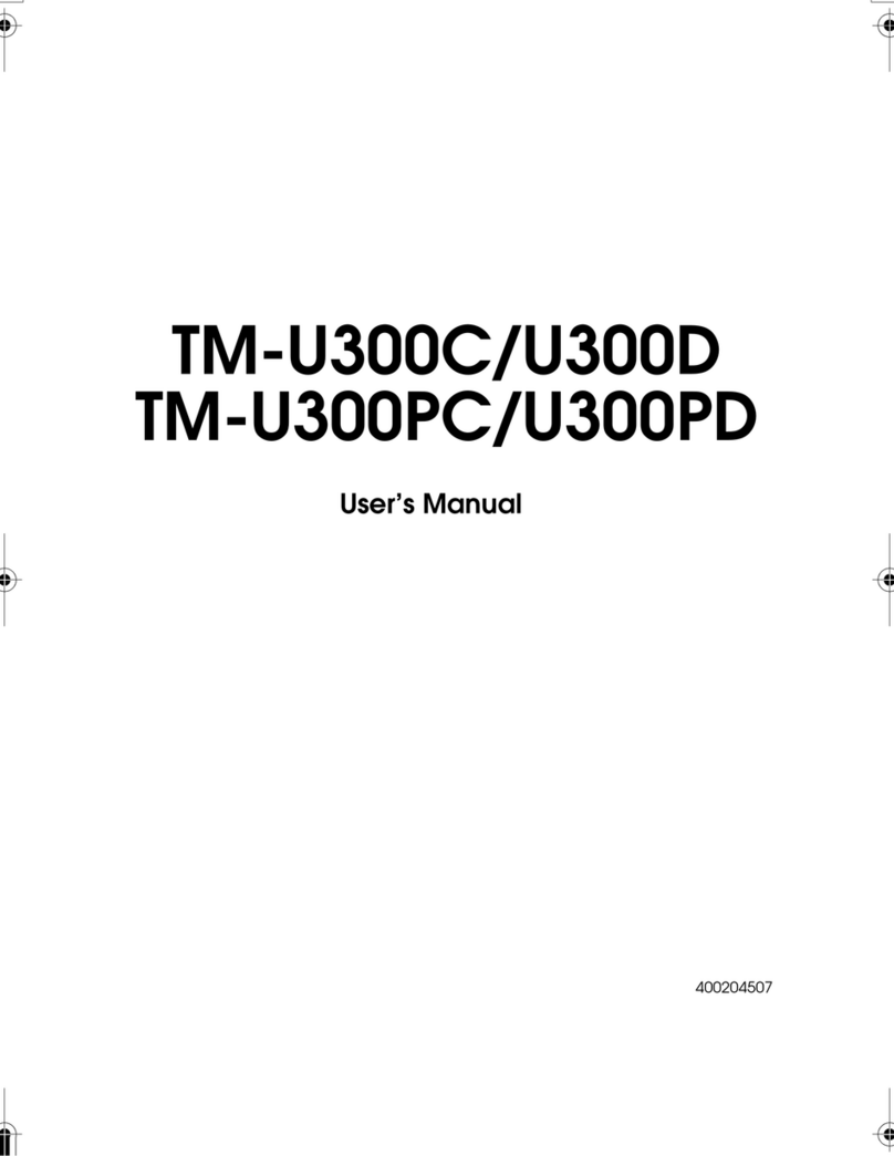 Epson U300PC - TM B/W Dot-matrix Printer User manual