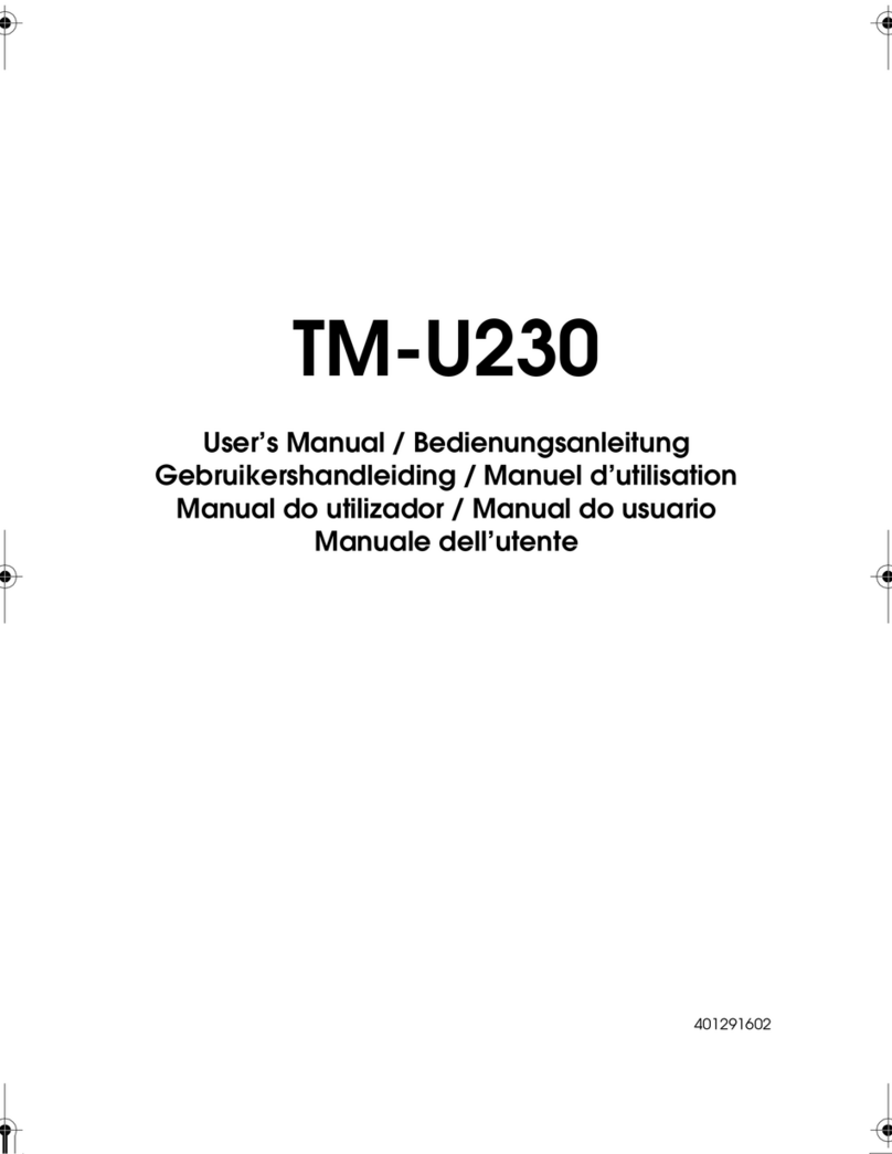 Epson U230 - TM Two-color Dot-matrix Printer User manual