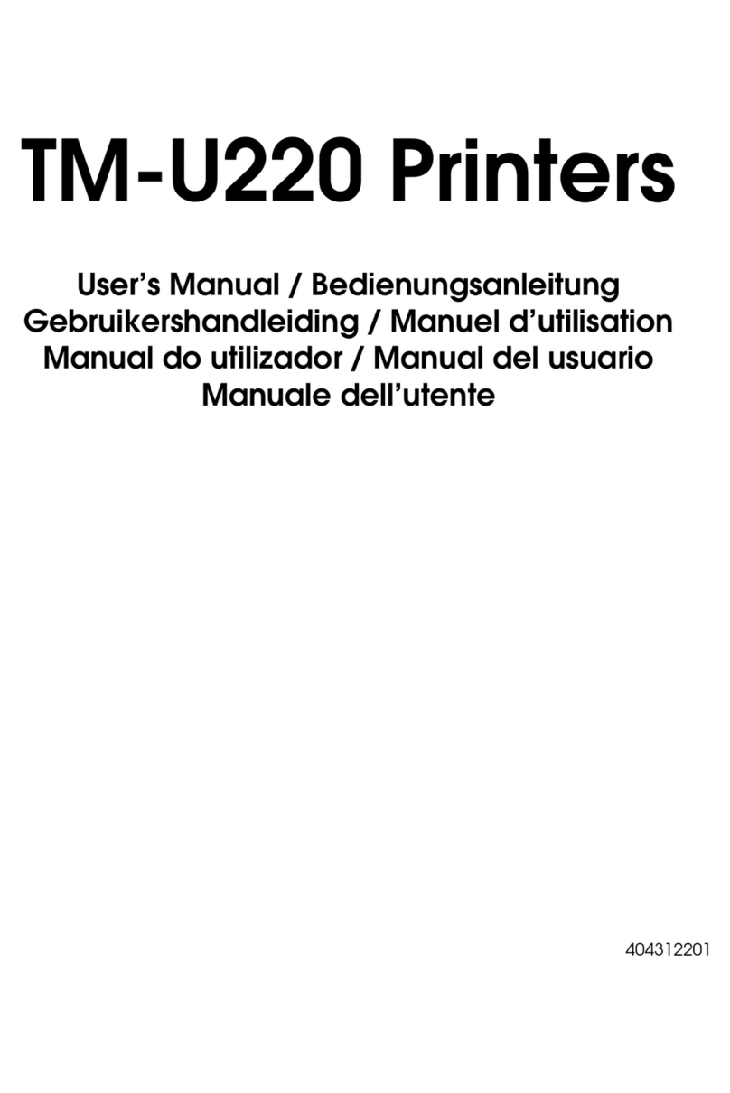 Epson U220A - TM B/W Dot-matrix Printer User manual