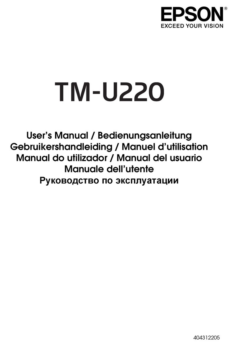 Epson U220B - TM Two-color Dot-matrix Printer User manual