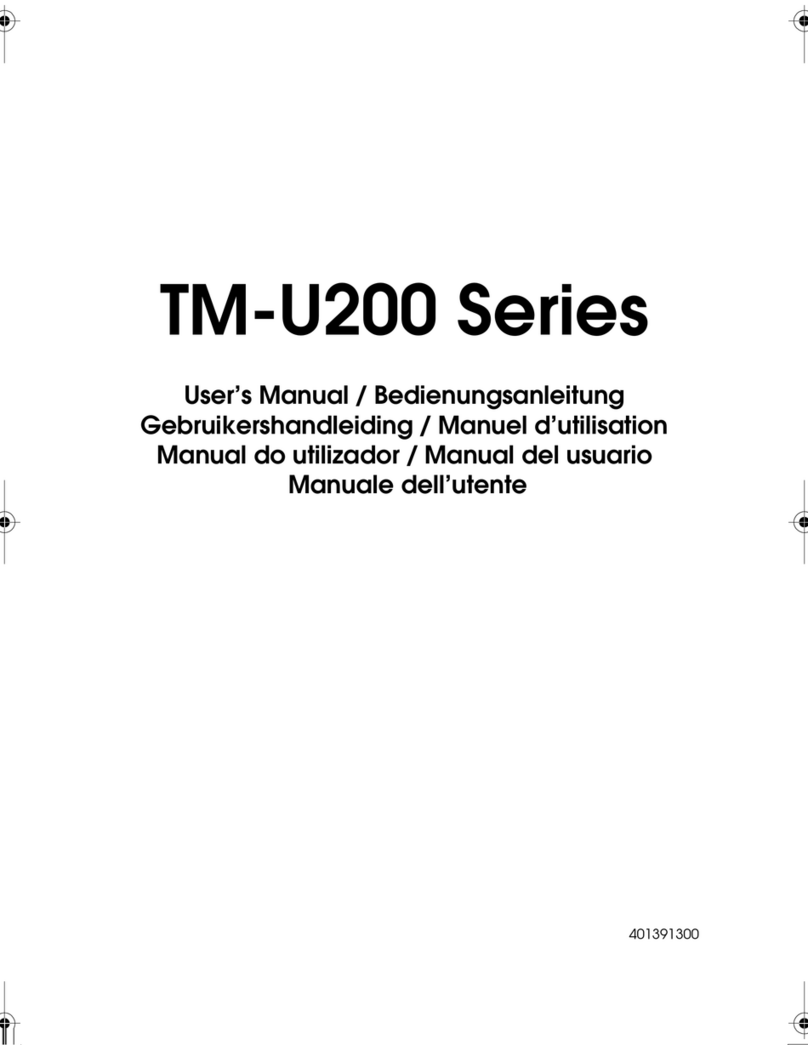 Epson U200A - TM B/W Dot-matrix Printer User manual