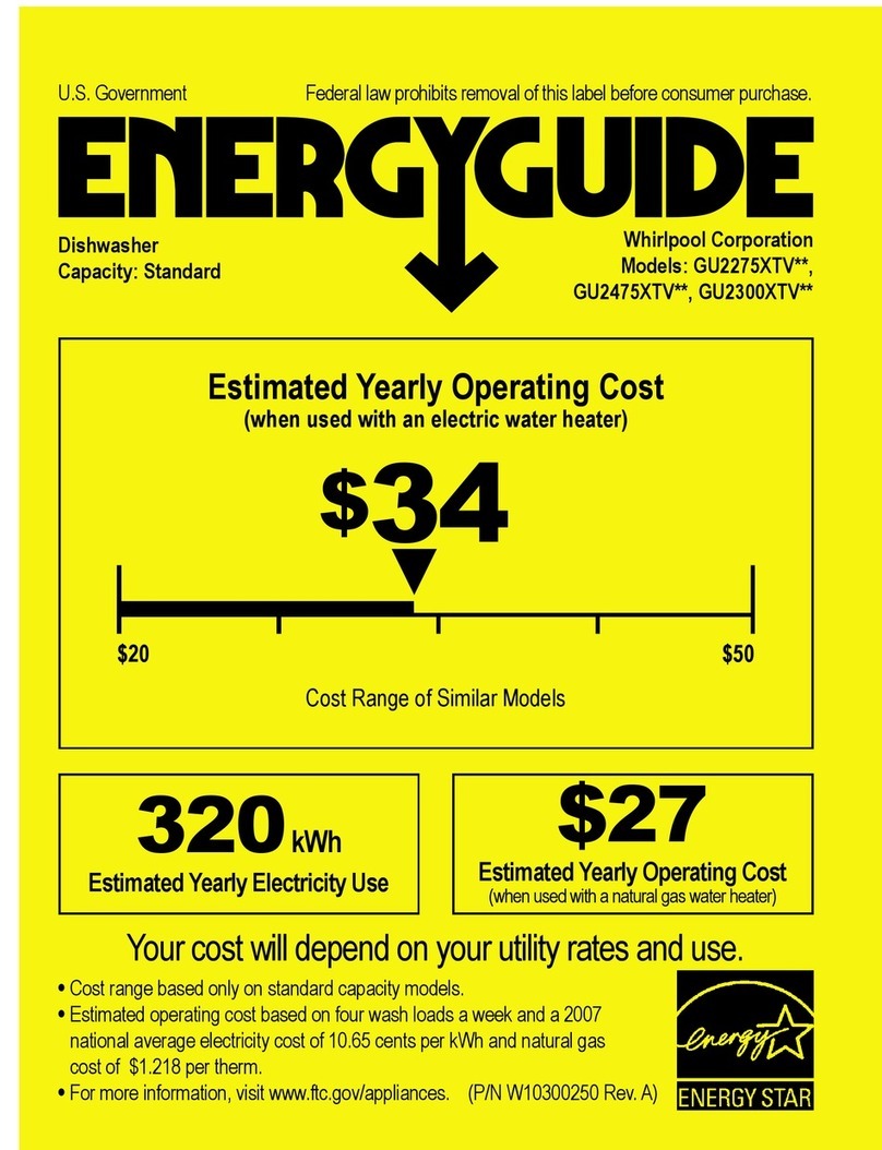 Whirlpool GU2275XTVY - 24" Wide Energy ST Assembly instructions Whirlpool GU2275XTVY - 24" Wide Energy ST Assembly instructions
