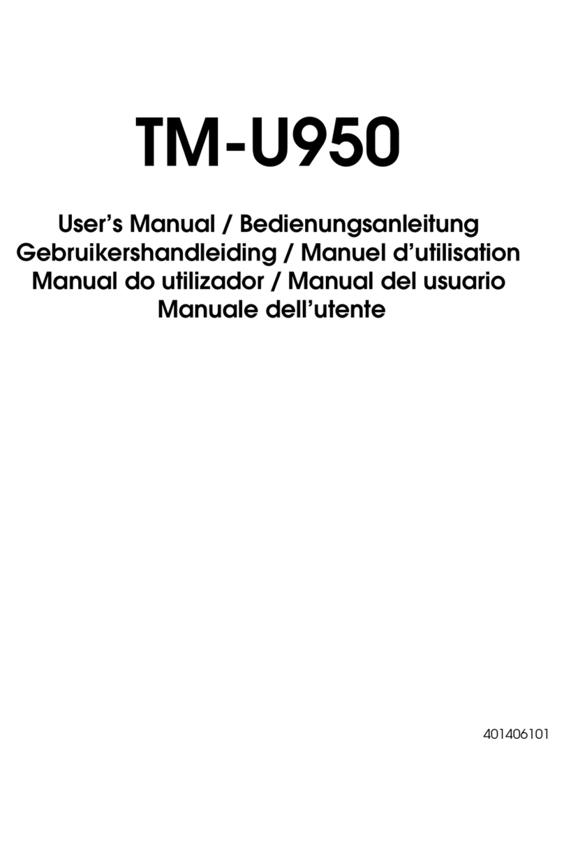 Epson U950 - TM B/W Dot-matrix Printer User manual