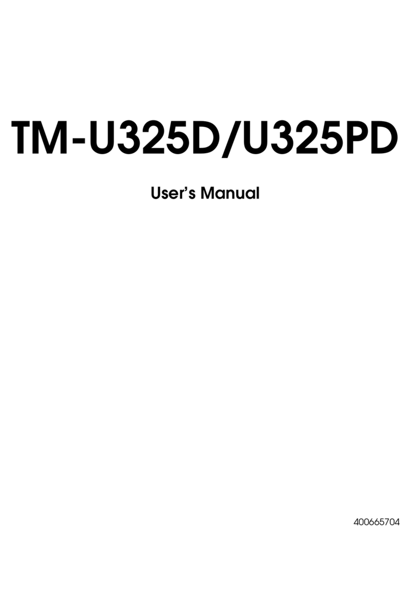 Epson U325PD - TM B/W Dot-matrix Printer User manual